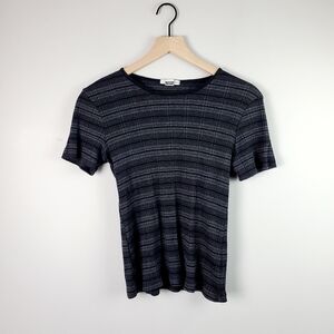 Basic Equipment Gray Black Top Large